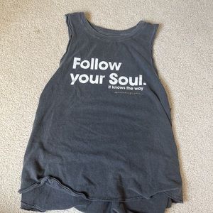 grey yoga tank top